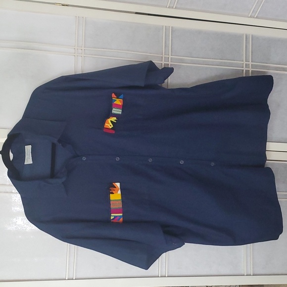 San Antonio Collections Tops Womens Button Down Shirt With Navajo